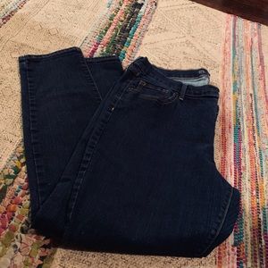 Dark blue skinny jeans in 14 short from Old Navy